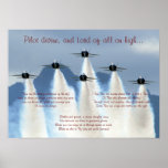Das Gebets-Flug-Druck des Fliegers Posterdrucke