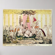 Das Gericht in Brighton ein La Chinese, 1816 Plakat