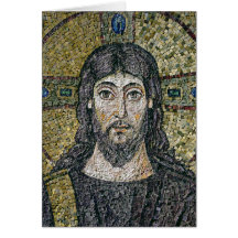 Das Gesicht von Christus Grußkarte