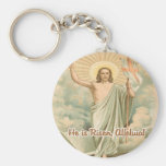 Das gestiegene Christus kundengebundene Keychain Schlüsselbänder