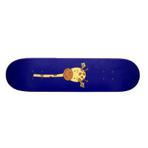 Das Giraffen-Gegenüberstellen schickt nach. Karika Individuelles Skateboard