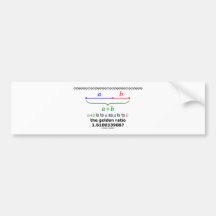 Das goldene Verhältnis (Mathematik 1,6180339887) Autosticker