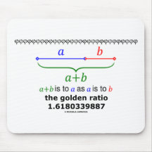 Das goldene Verhältnis (Mathematik 1,6180339887) Mauspad