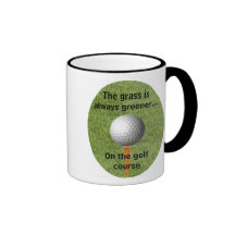 Das Gras ist immer grüneres… Golf - Becher Tee Tassen