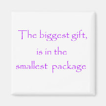 Das größte Geschenk ist im kleinsten Paketmagneten