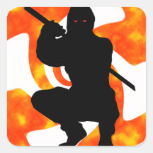 DAS HEIMLICHKEIT NINJA QUADRATSTICKER