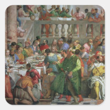 Das Heirat-Fest bei Cana, Detail des Festlich bewi Sticker