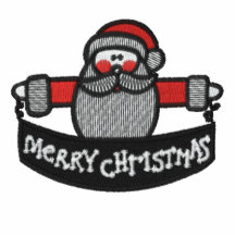 Das Hemd der gestickten Männer froher Weihnachten  Polo Shirt