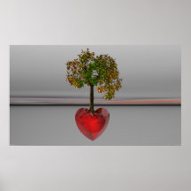 Das Herz des Natur-Druckes Plakatdruck