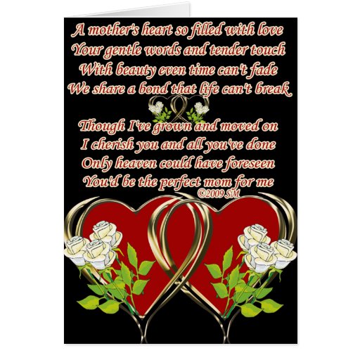 Das Herz einer Mutter Grußkarte Zazzle