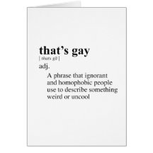 DAS IST HOMOSEXUELL KARTE