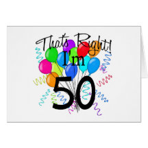 Das ist Recht, das ich 50 - Geburtstag bin Grußkarten