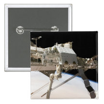 Das Kanadisch-erbaute Dextre Robotersystem Anstecknadelbutton