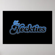 Das Krawatten-Logo-Plakat - Blau