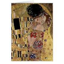 Das Kuss-Detail Gustav Klimts (circa 1908) Grußkarten
