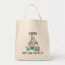 Das Leben erhalten OM mit ihm Yoga-Geschenk Tragetaschen
