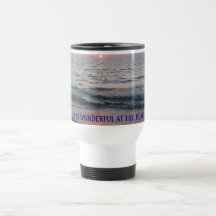das Leben ist am Strand wunderbar Kaffee Tasse