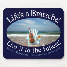Das Leben ist ein Bratsche Mousepads