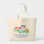 Das Leben ist für Single-Schaufeln zu kurz Leinentasche