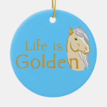 Das Leben ist golden Weihnachtsornament
