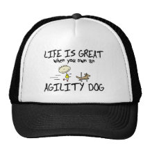 Das Leben ist großer Agility-Hundehut Netz Caps