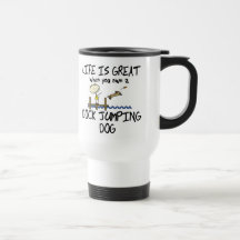 Das Leben ist großes Dock-Springen Teetasse
