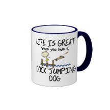 Das Leben ist großes Dock-springender Becher Tee Tasse