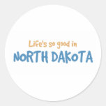 Das Leben ist in North Dakota so gut Aufkleber