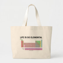 Das Leben ist so elementar (Periodensystem der Ele Tragetasche