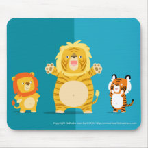 Das liger und sein stolzes Eltern mousepad