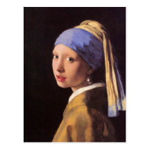 Das Mädchen mit dem Perlenohrring durch Vermeer Postkarte