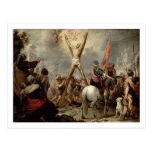 Das Martyrium von St Andrew, 1675-82 (Öl auf canva Postkarte