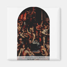 Das Martyrium von St. Romulus durch Portelli Carlo Magnets