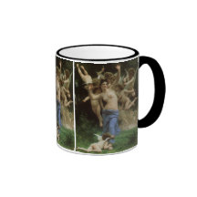 Das Nest der Wespe durch Bouguereau, viktorianisch Kaffeetasse