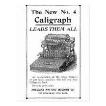 Das neue Nr. 4- Caligraph Postkarte