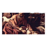 Das Opfer von Isaac durch Michelangelo Merisi DA Individuelle Photo Karte
