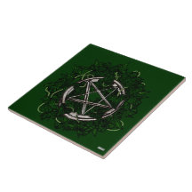Das Pentagramm u. der Efeu Kacheln