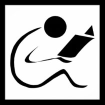 Das Plakat-Lesen, gelesen, las poster