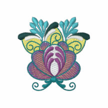 Das Polo-T-Shirt der Blume gestickten Frauen