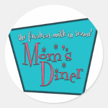 Das Restaurant-Retro Pro-Stillender Entwurf der Ma Sticker