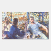 Das rowers-Mittagessen durch Pierre Renoir Rechteckige Sticker