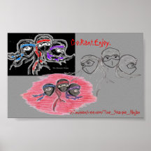 Das Sharpie Ninjas Bilder Plakat