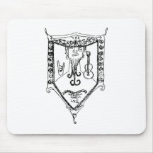 Das sonderbare Bart-Wappen Mauspads
