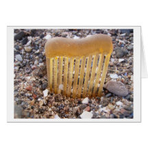 Das Strand-Kamm notecard Grußkarten