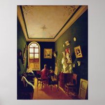 Das Studio des Malers, 1843 Plakatdruck