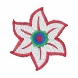 Das T-Shirt der Blume gestickten Frauen