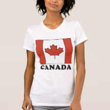 Das T-Shirt der kanadischen Flaggen-Frauen