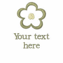 Das T-Shirt der kundengebundenen Blume gestickten 