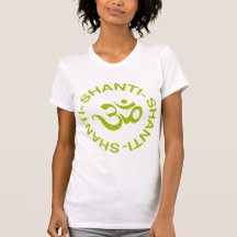 Das T-Shirt Frauen OM Shanti Shanti Shanti