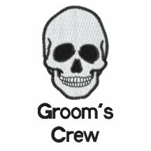 Das T-Shirt Schädel der gestickten Männer der Crew